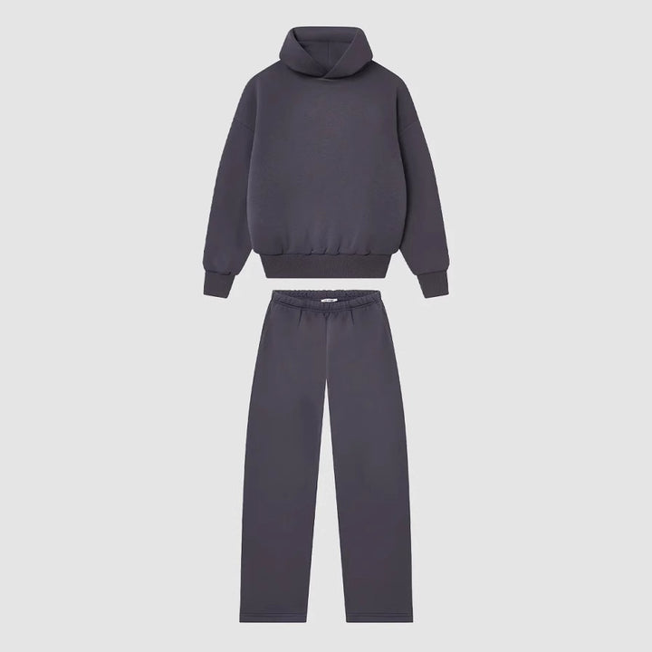 Dame hoodie- och joggingset med hög krage och elastisk midja Mirla-Eva Jonsson