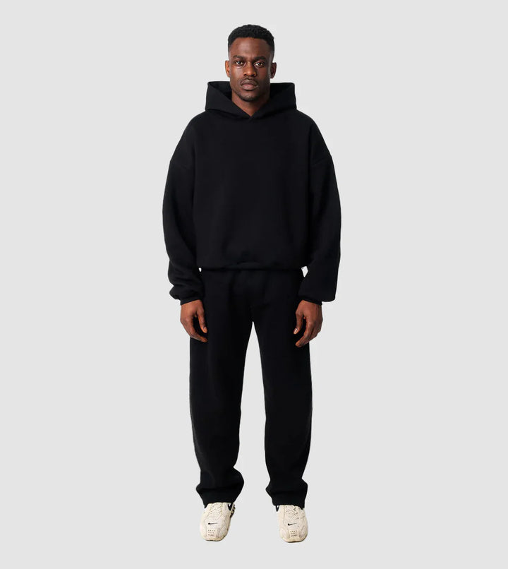 Dame hoodie- och joggingset med hög krage och elastisk midja Mirla-Eva Jonsson