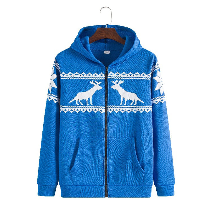 Dame hoodiejacka med djuriskt modernt design och praktiska framfickor Mirla-Eva Jonsson