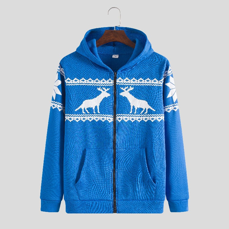 Dame hoodiejacka med djuriskt modernt design och praktiska framfickor Mirla-Eva Jonsson