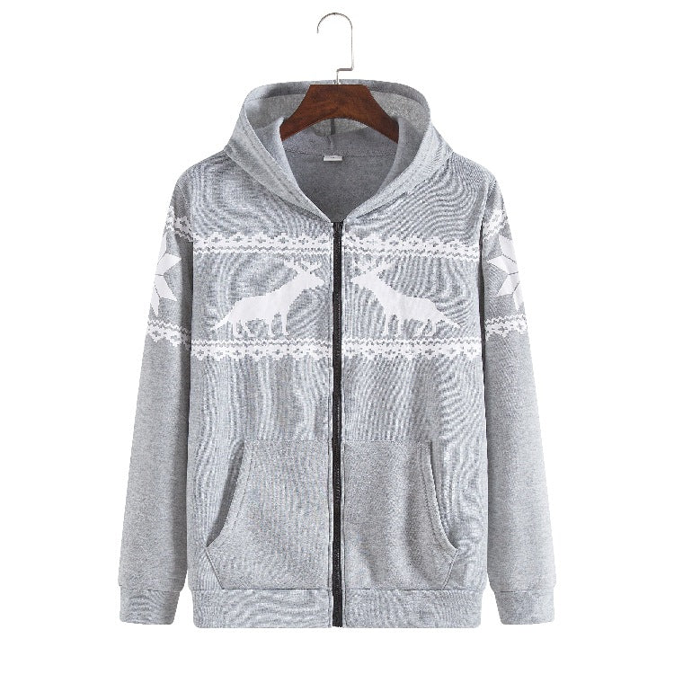Dame hoodiejacka med djuriskt modernt design och praktiska framfickor Mirla-Eva Jonsson