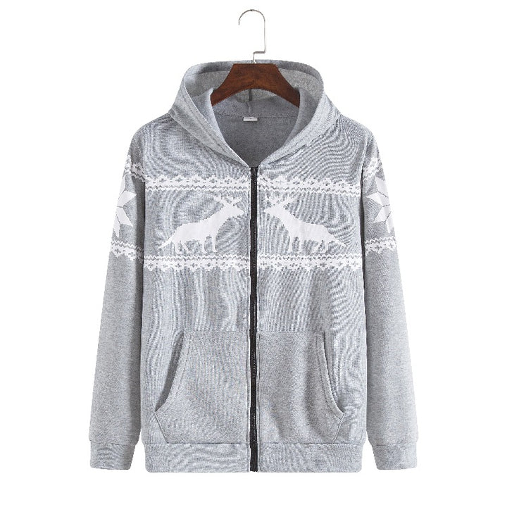 Dame hoodiejacka med djuriskt modernt design och praktiska framfickor Mirla-Eva Jonsson