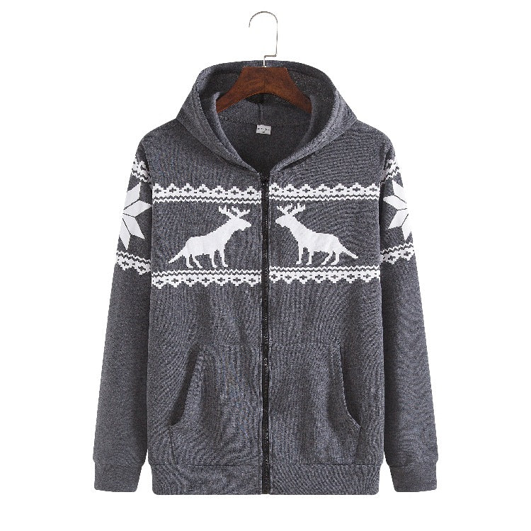 Dame hoodiejacka med djuriskt modernt design och praktiska framfickor Mirla-Eva Jonsson