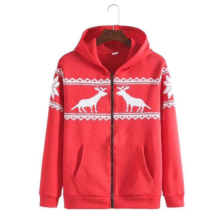 Dame hoodiejacka med djuriskt modernt design och praktiska framfickor Mirla-Eva Jonsson