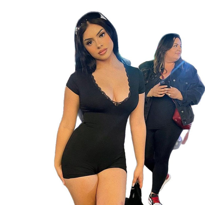 Dame intimunderkläder-body med spetsdetaljer Mirla-Eva Jonsson