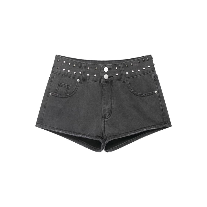 Dame jeansshorts med dekorativa nitar Mirla-Eva Jonsson