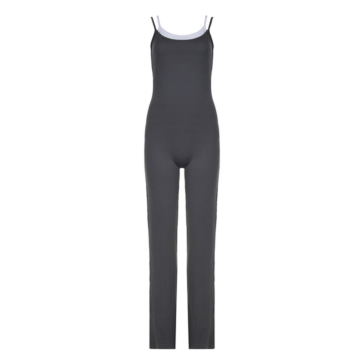 Dame jumpsuit med smala band och moderna ränder Mirla-Eva Jonsson