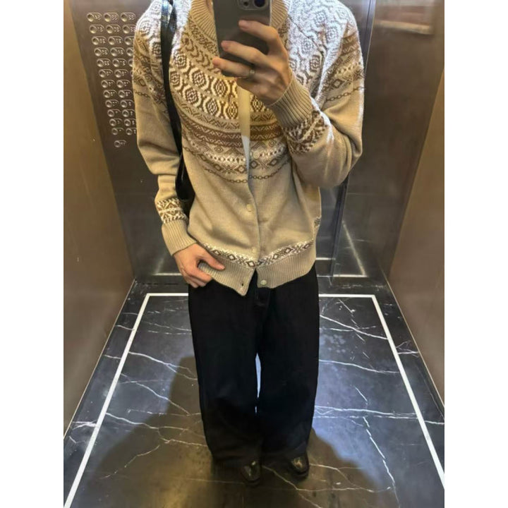 Dame kofta med norsk mönster Eva Jonsson-Eva Jonsson