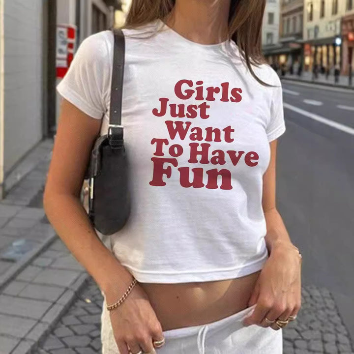 Dame kortärmad T-shirt med iögonfallande motorcykel-design Mirla-Eva Jonsson