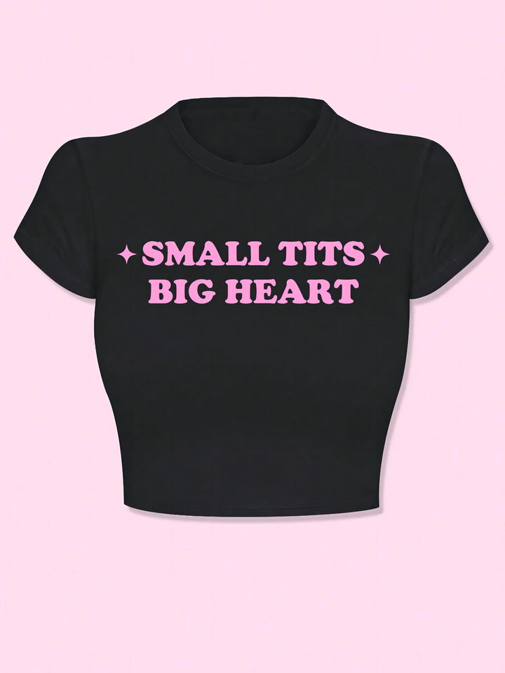 Dame kortärmad T-shirt med iögonfallande motorcykel-design Mirla-Eva Jonsson
