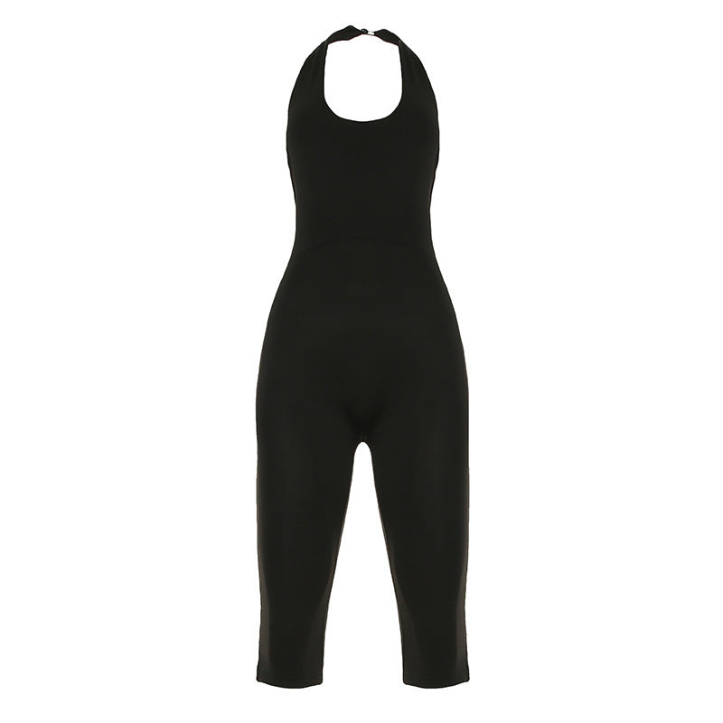 Dame kroppsnær jumpsuit med dyp ryggutskjæring og ren design Mirla-Eva Jonsson