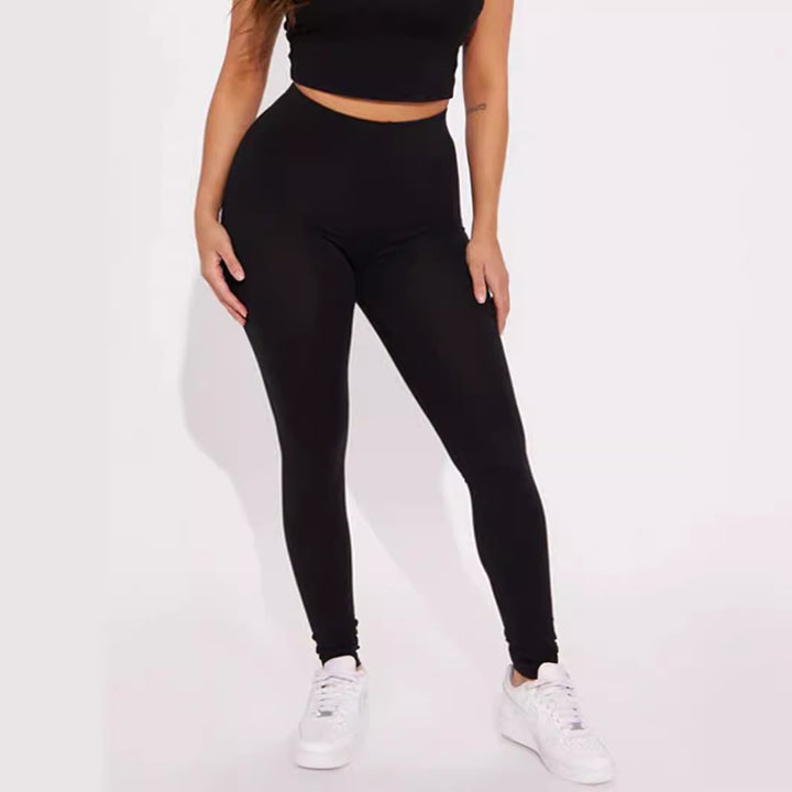 Dame leggings med hög midja och figursydd design Mirla-Eva Jonsson