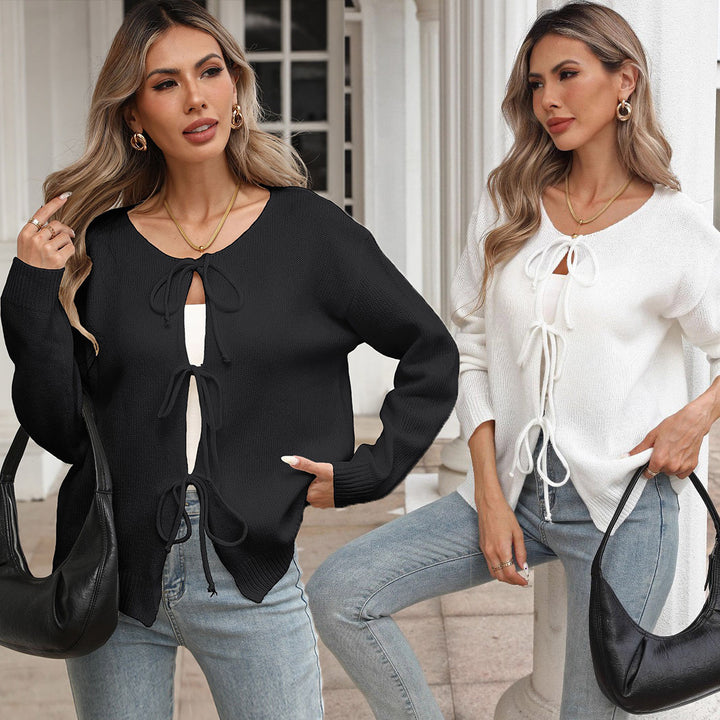 Dame loose cardigan with drawstring Mirla-Eva Jonsson