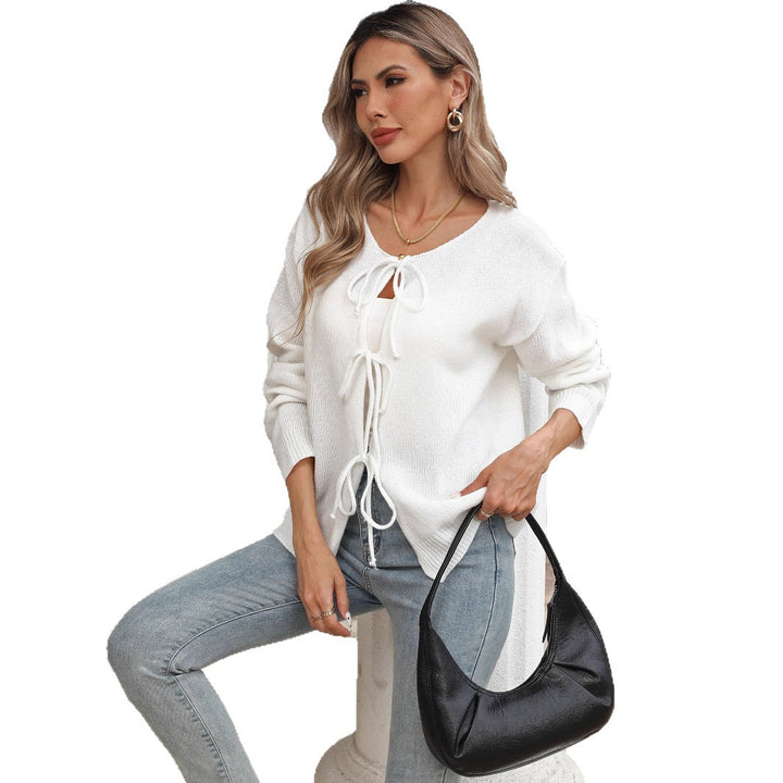 Dame loose cardigan with drawstring Mirla-Eva Jonsson