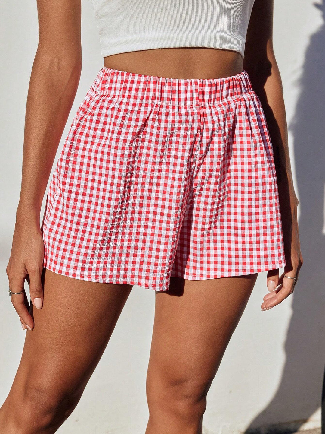 Dame luftiga kar shorts med elastisk midja och sidofickor Mirla-Eva Jonsson