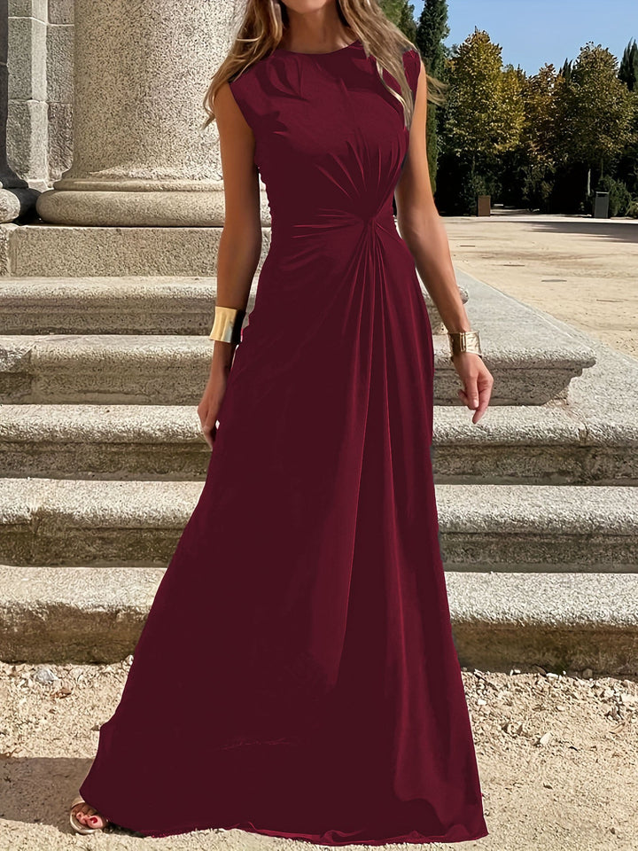 Dame maxikjol med elegant knutdetalj och flödande snitt Mirla-Eva Jonsson