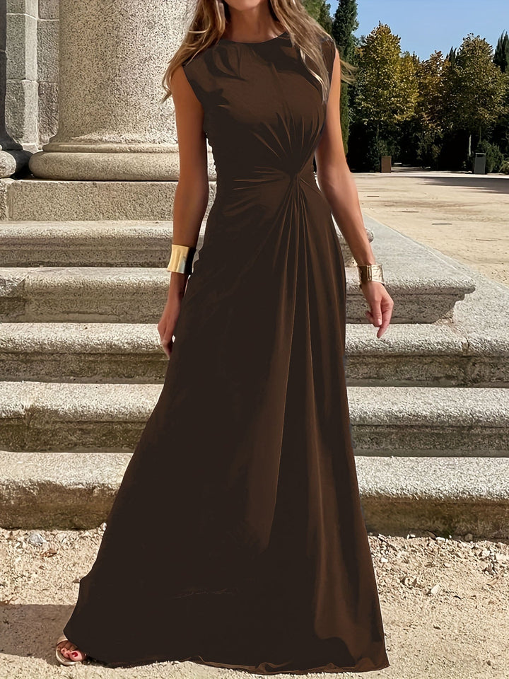 Dame maxikjol med elegant knutdetalj och flödande snitt Mirla-Eva Jonsson
