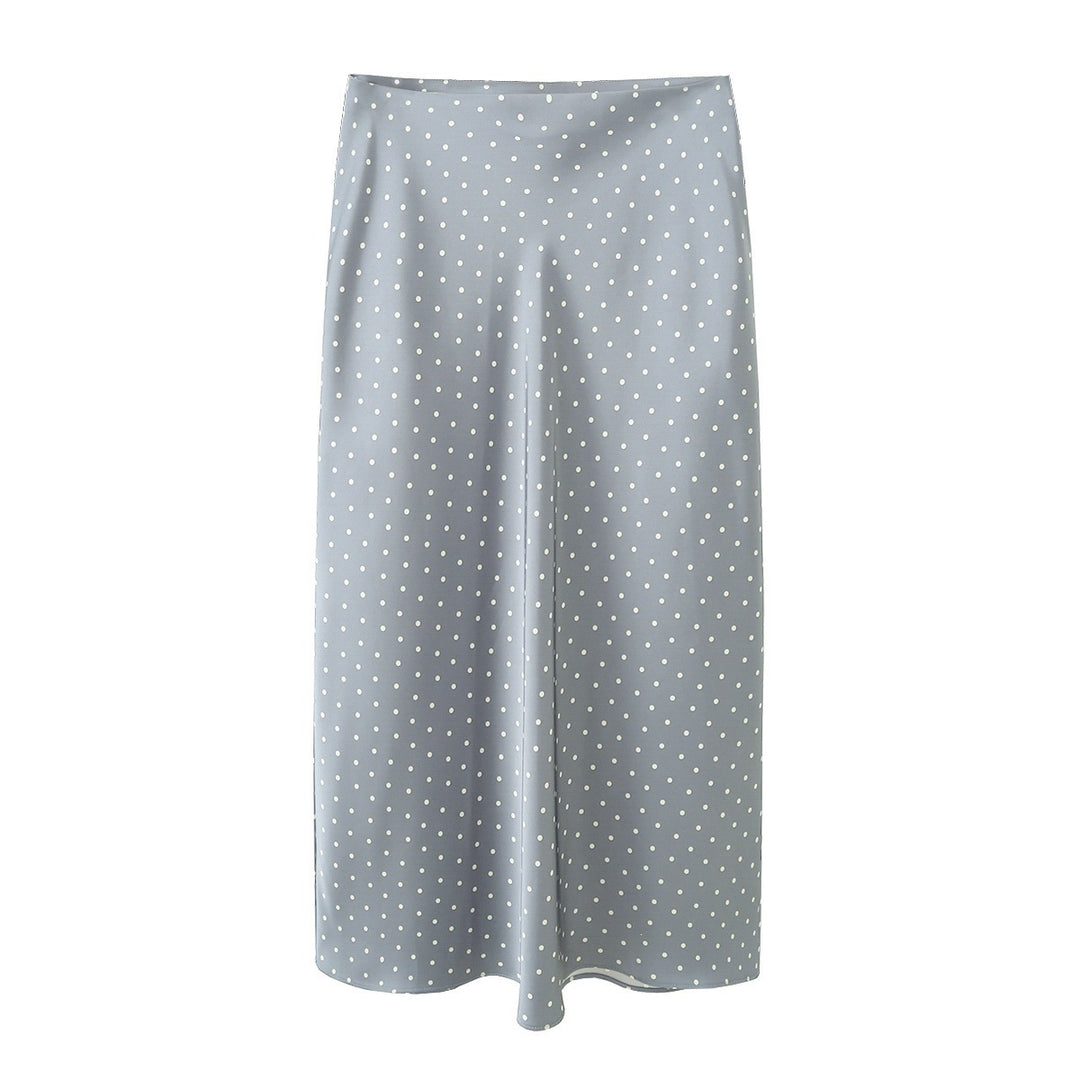 Dame maxikjol med elegant prickdesign och flytande snitt Mirla-Eva Jonsson