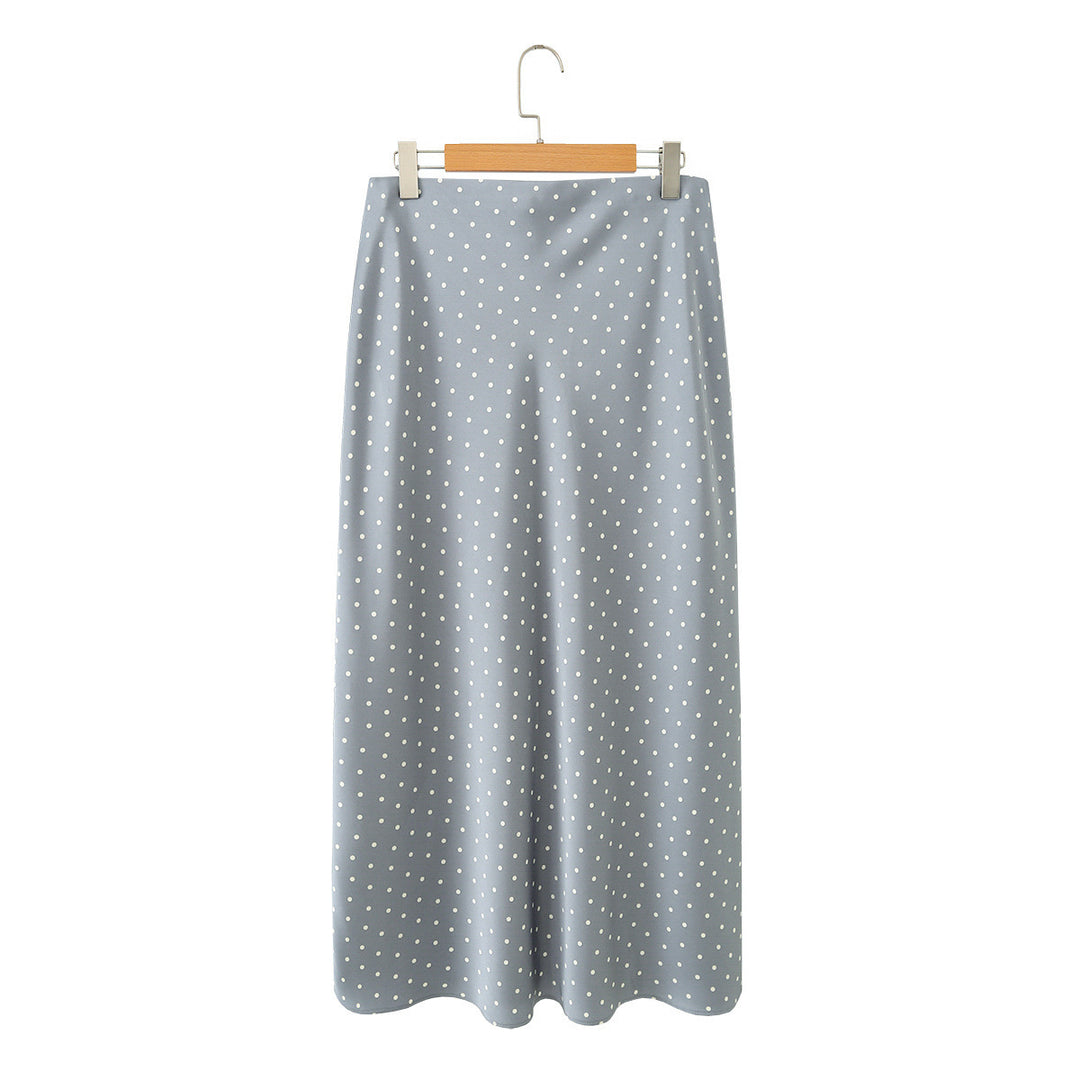 Dame maxikjol med elegant prickdesign och flytande snitt Mirla-Eva Jonsson
