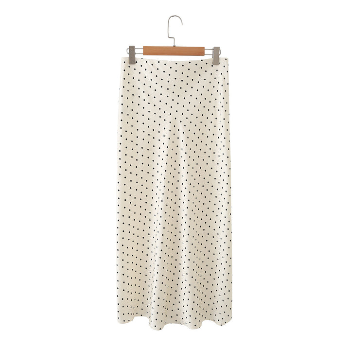 Dame maxikjol med elegant prickdesign och flytande snitt Mirla-Eva Jonsson