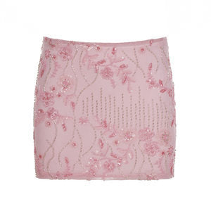 Dame mini skirt with shimmering sequin trim Mirla-Eva Jonsson