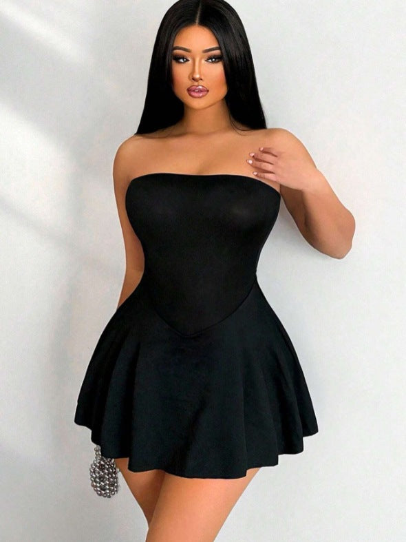 Dame miniklänning med off-shoulder-silhouette Mirla-Eva Jonsson