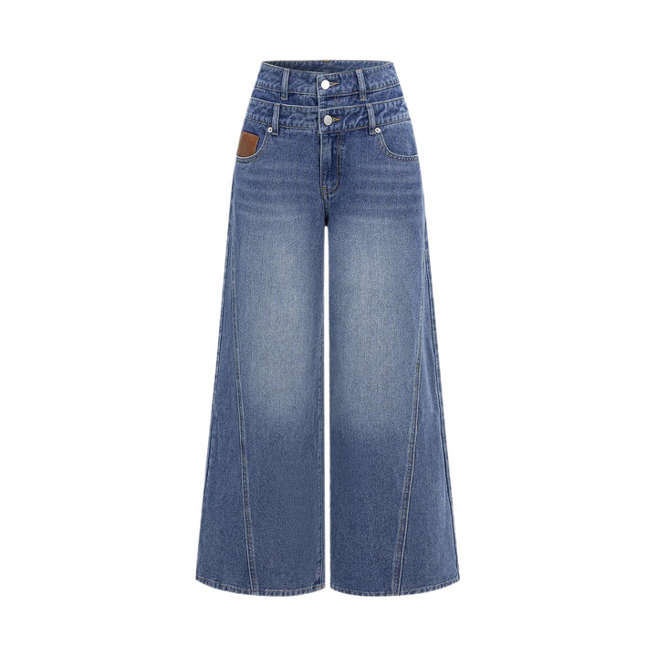 Dame mode High-Waist Jeans med vida ben Mirla-Eva Jonsson