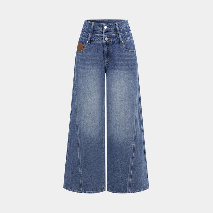 Dame mode High-Waist Jeans med vida ben Mirla-Eva Jonsson