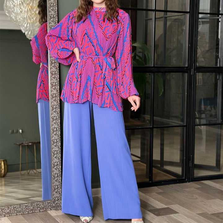 Dame modiga blusar med voluminösa ärmar och figursydd design Mirla-Eva Jonsson