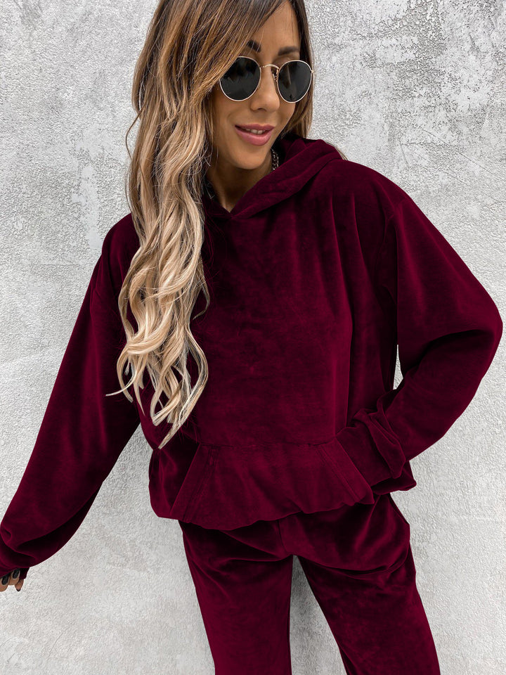Dame mysig Fleece-Hoodie Mirla-Eva Jonsson