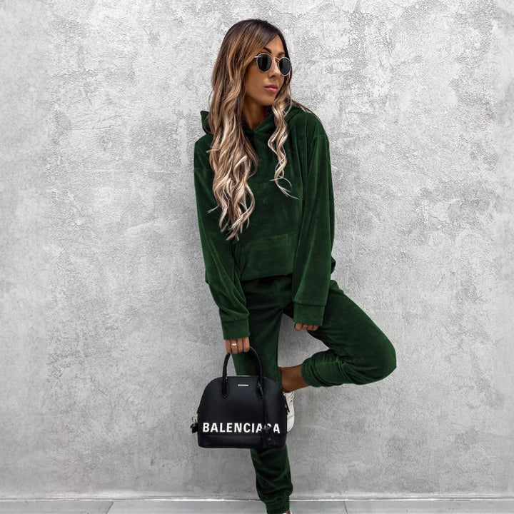Dame mysig Fleece-Hoodie Mirla-Eva Jonsson