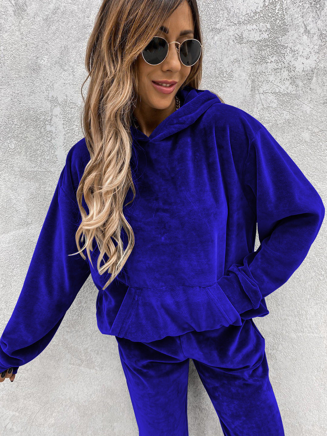 Dame mysig Fleece-Hoodie Mirla-Eva Jonsson