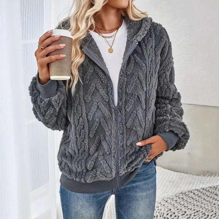 Dame mysig zip-jacka Mirla-Eva Jonsson