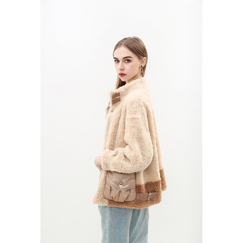 Dame mysiga oversized jacka med dekorativa fickor Mirla-Eva Jonsson