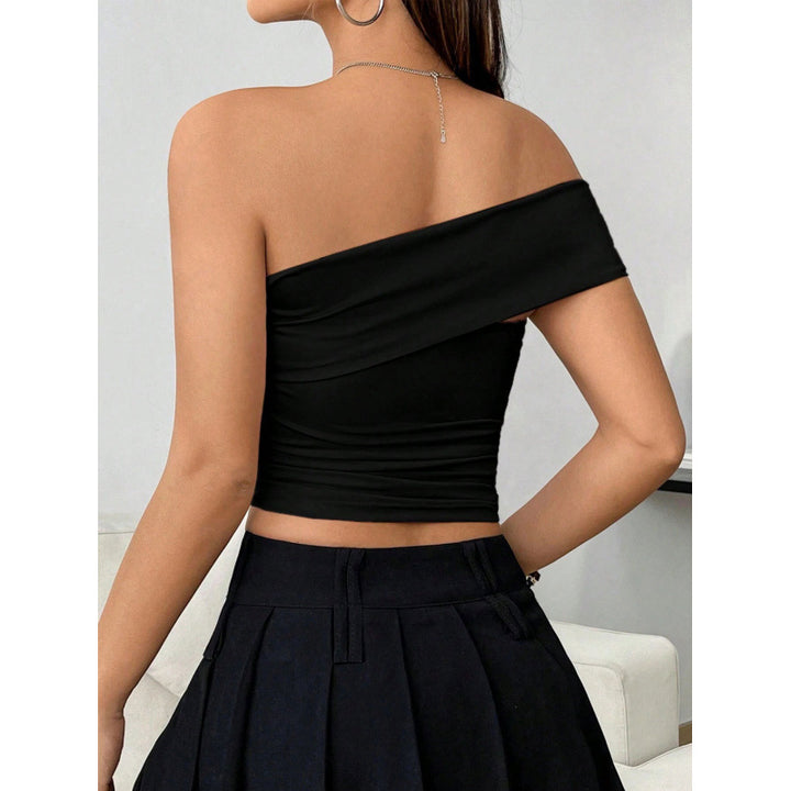 Dame off-shoulder topp med drapering Mirla-Eva Jonsson