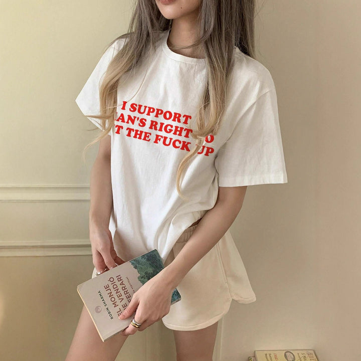 Dame oversized Bachelorette T-shirt med exklusiv tryck Mirla-Eva Jonsson