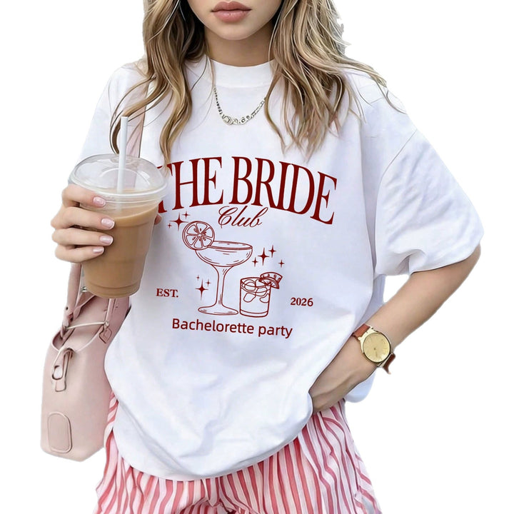 Dame oversized Bachelorette T-shirt med exklusiv tryck Mirla-Eva Jonsson