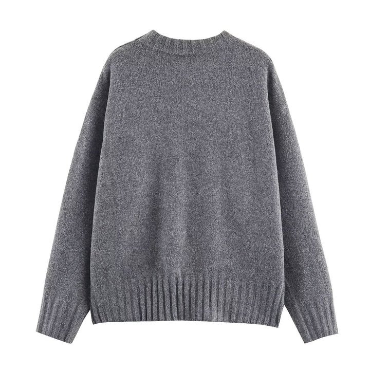 Dame oversized stickad tröja med modern passform Mirla-Eva Jonsson