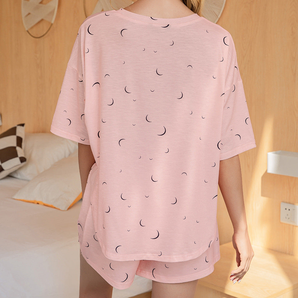 Dame pyjamaset med luftig T-shirt och shorts Eva Jonsson-Eva Jonsson