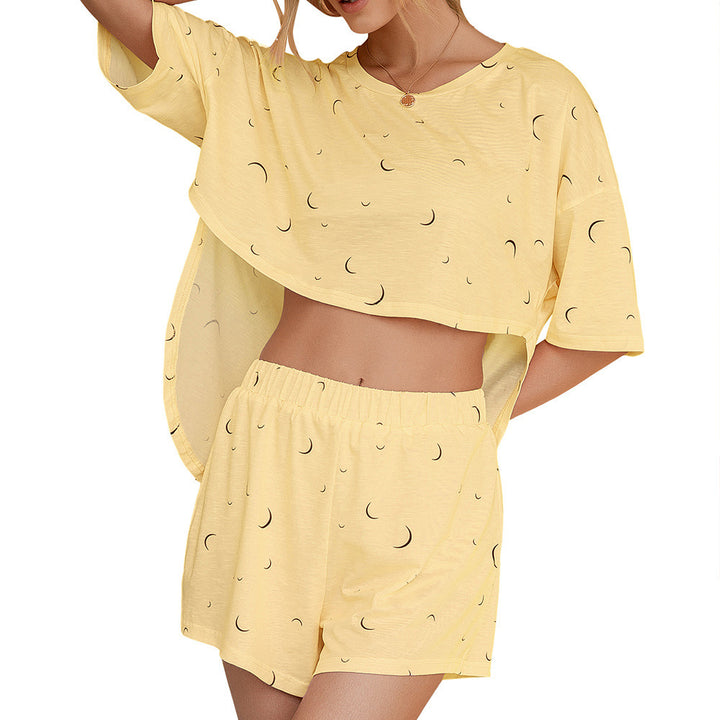 Dame pyjamaset med luftig T-shirt och shorts Eva Jonsson-Eva Jonsson