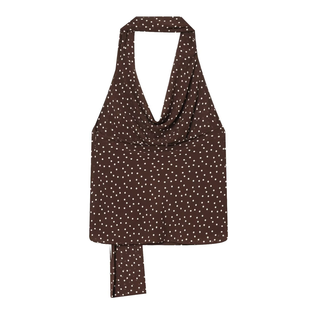 Dame scarf top with playful knot and elegant draping Mirla-Eva Jonsson