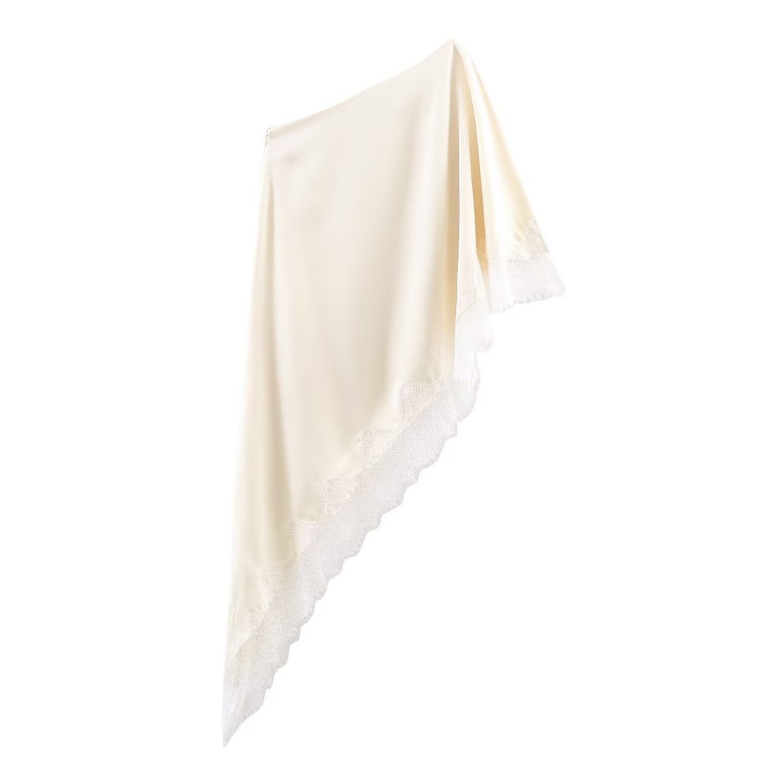 Dame scarf with luxurious lace trim Mirla-Eva Jonsson