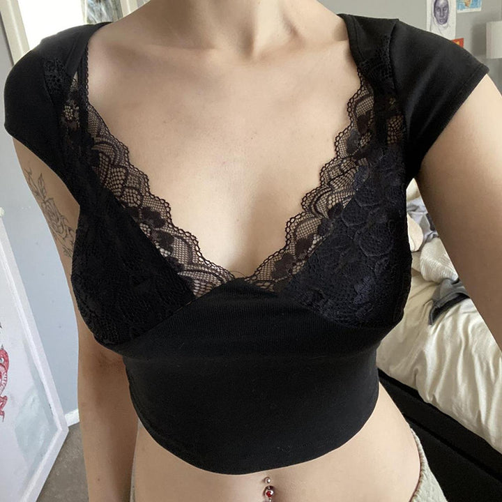 Dame spets-bustier med raffinerad nätdesign Mirla-Eva Jonsson