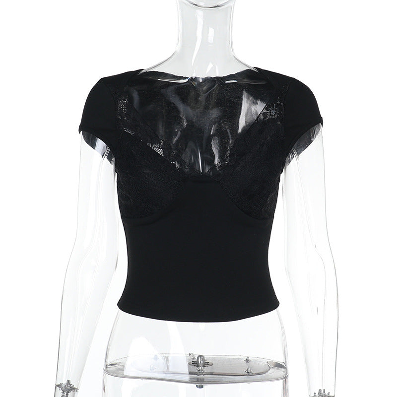 Dame spets-bustier med raffinerad nätdesign Mirla-Eva Jonsson