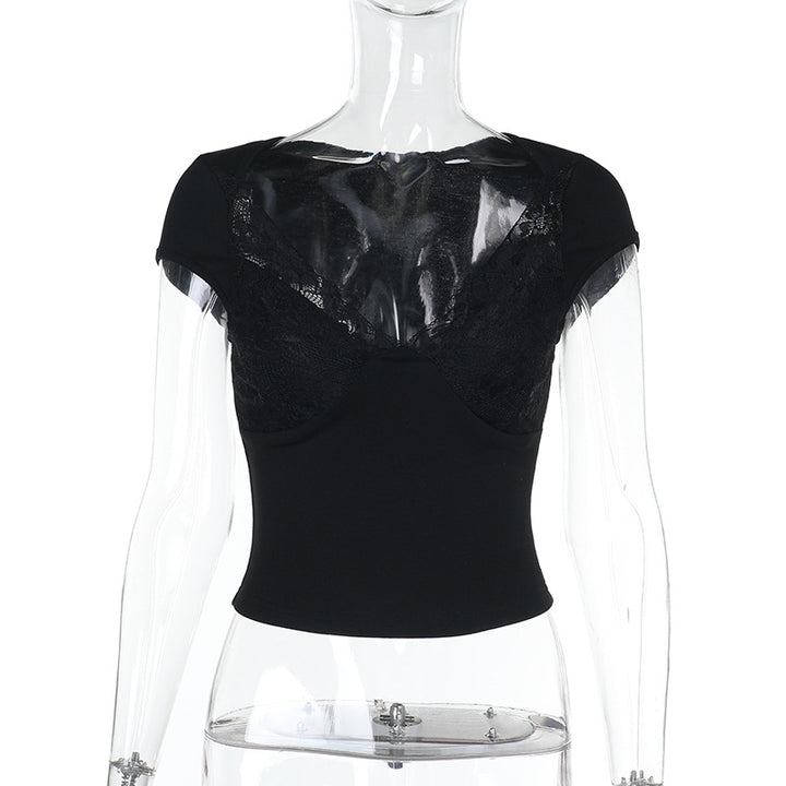 Dame spets-bustier med raffinerad nätdesign Mirla-Eva Jonsson