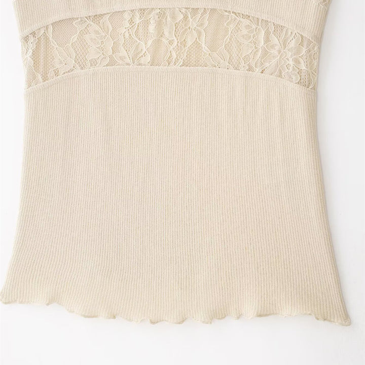 Dame spets-cami-top med delikata axelremmar och eleganta detaljer Mirla-Eva Jonsson