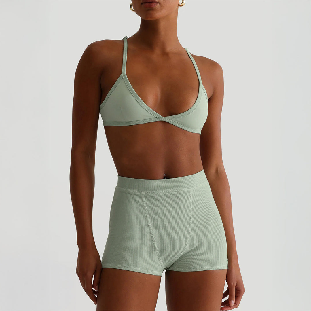 Dame sport-bh og shorts-sett med høy midje Mirla-Eva Jonsson