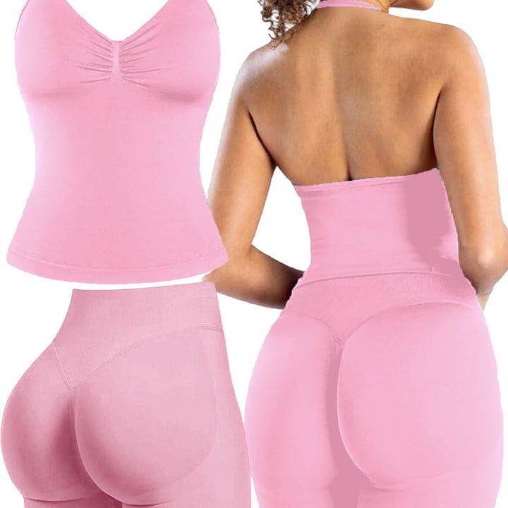 Dame sporttop med push-up effekt och figursydda shorts Mirla-Eva Jonsson