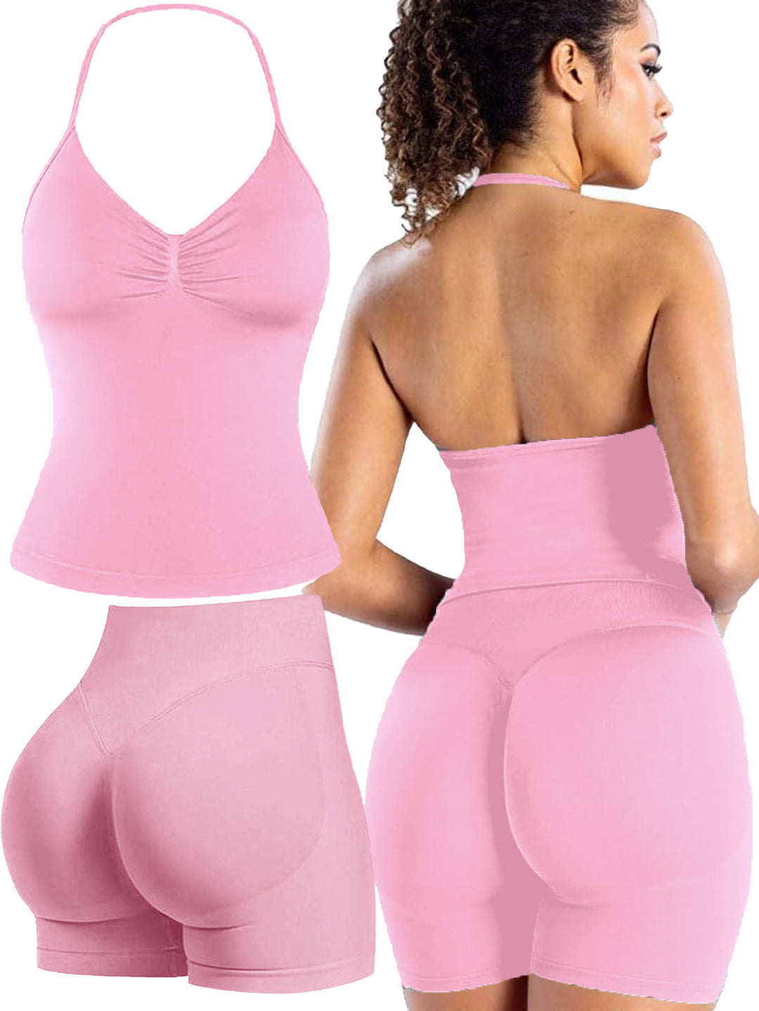 Dame sporttop med push-up effekt och figursydda shorts Mirla-Eva Jonsson