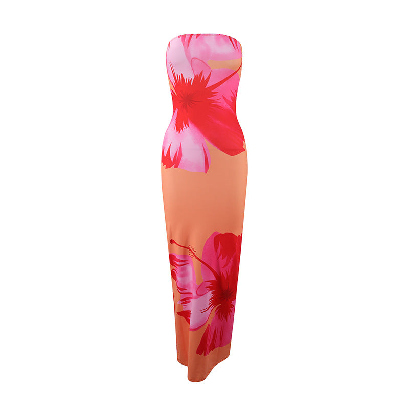 Dame strandtaugliches Maxikleid mit elegantem Blumenprint Mirla-Eva Jonsson